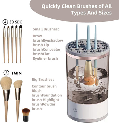 Electric Makeup Brush Cleaning Machine-SA2408-194 Cosmetic Organizer Apricot
