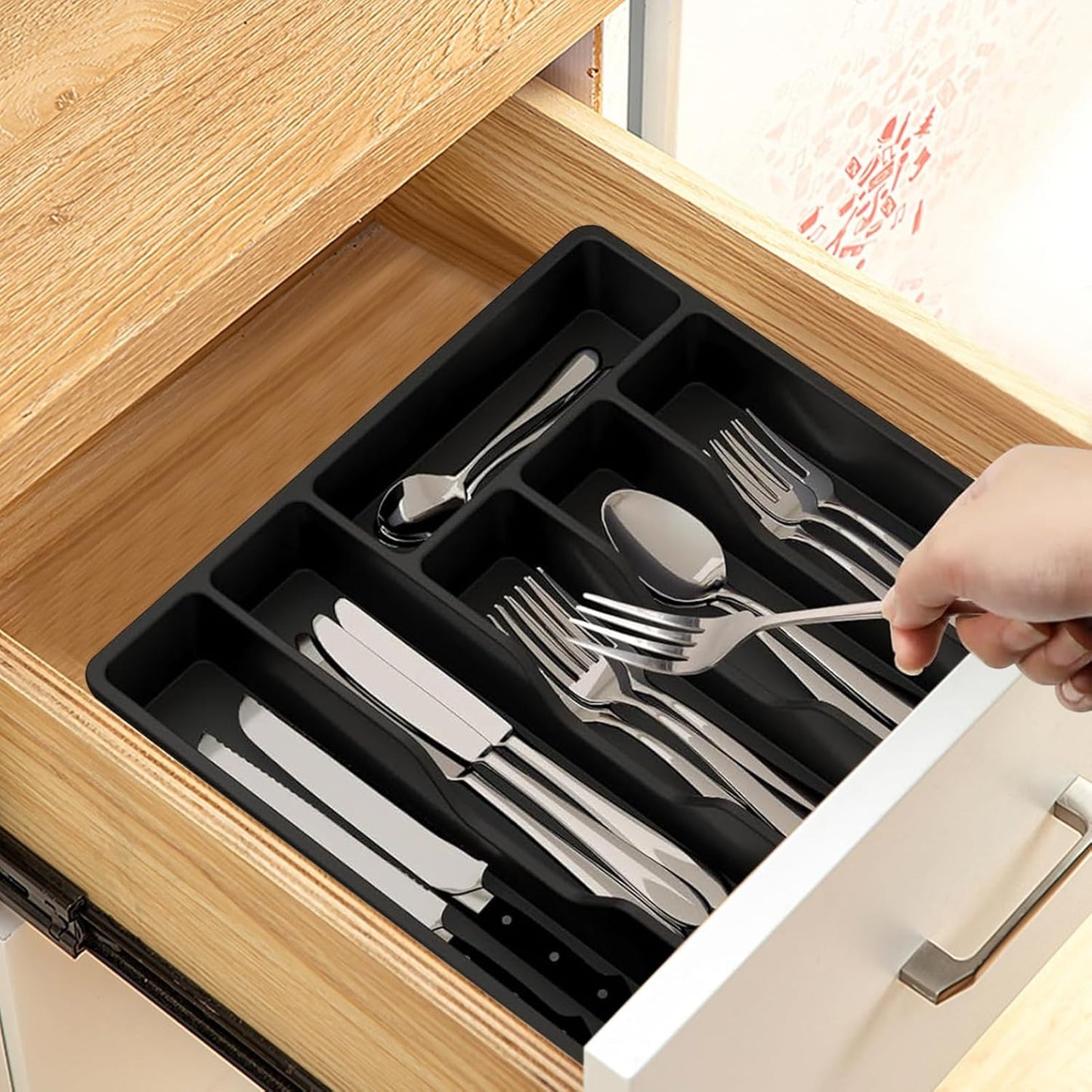 6 Compartments Drawer Countertop with Lid (SA2510-070) Apricot