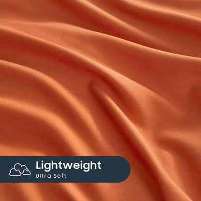 Duvet Cover-Rust Bed Sheets Apricot
