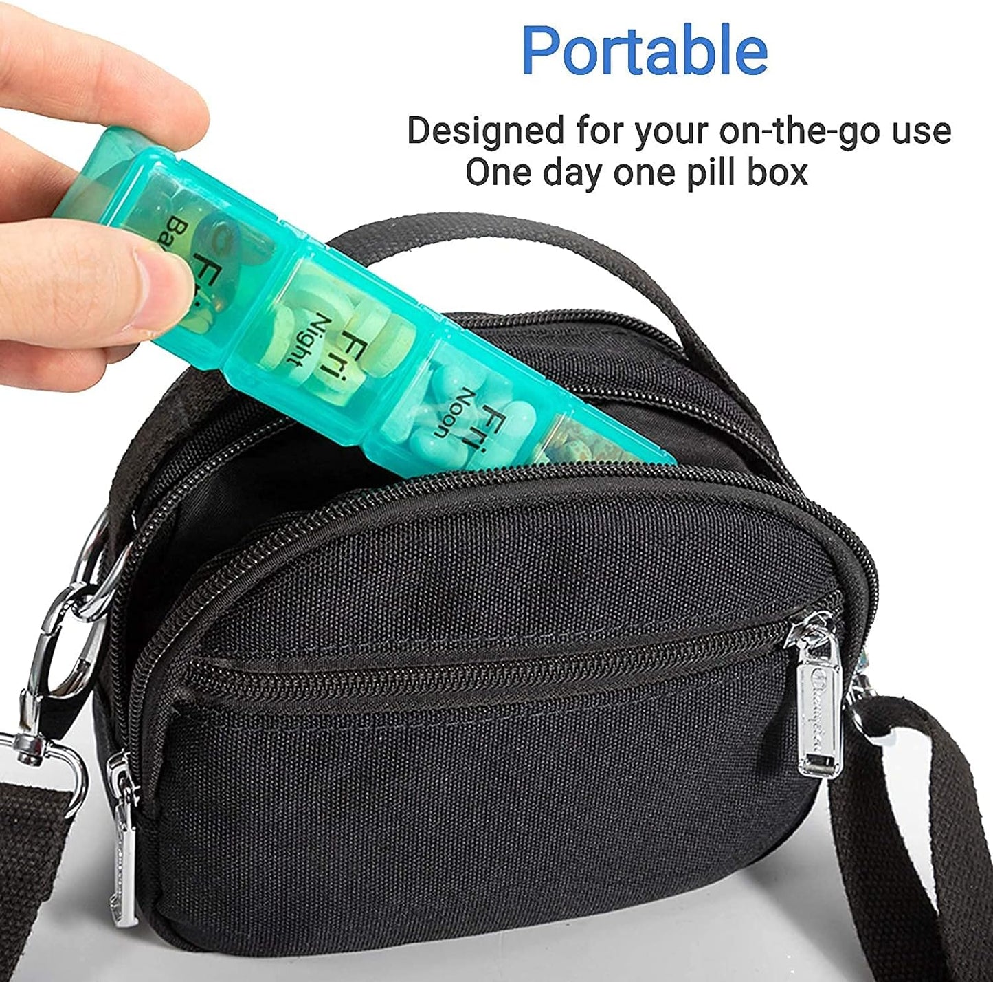 28 Grids Pill Container Pill Box Holder-SA2408-198 Pillboxes Apricot