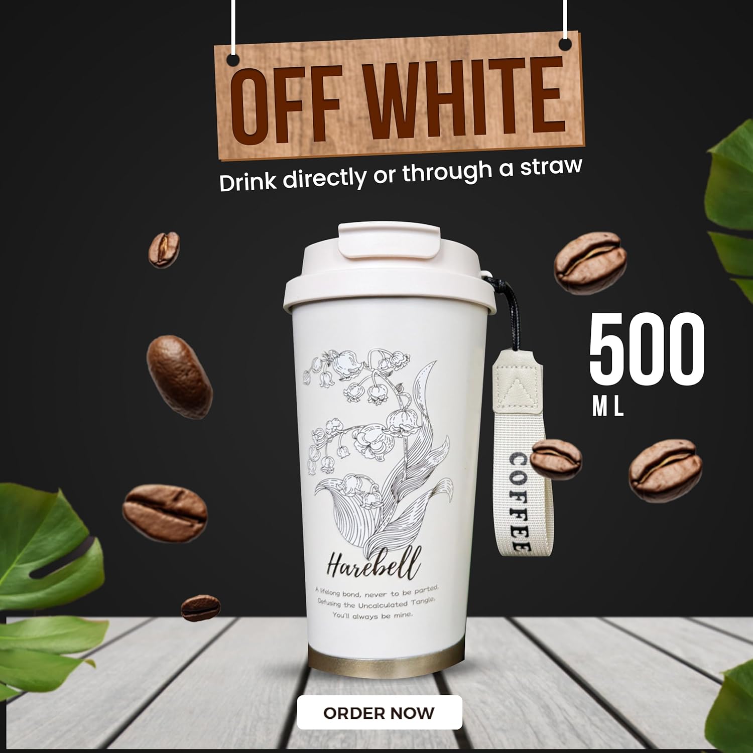 Stainless Steel Coffee Mug (SA2510-080) Tumbler Apricot