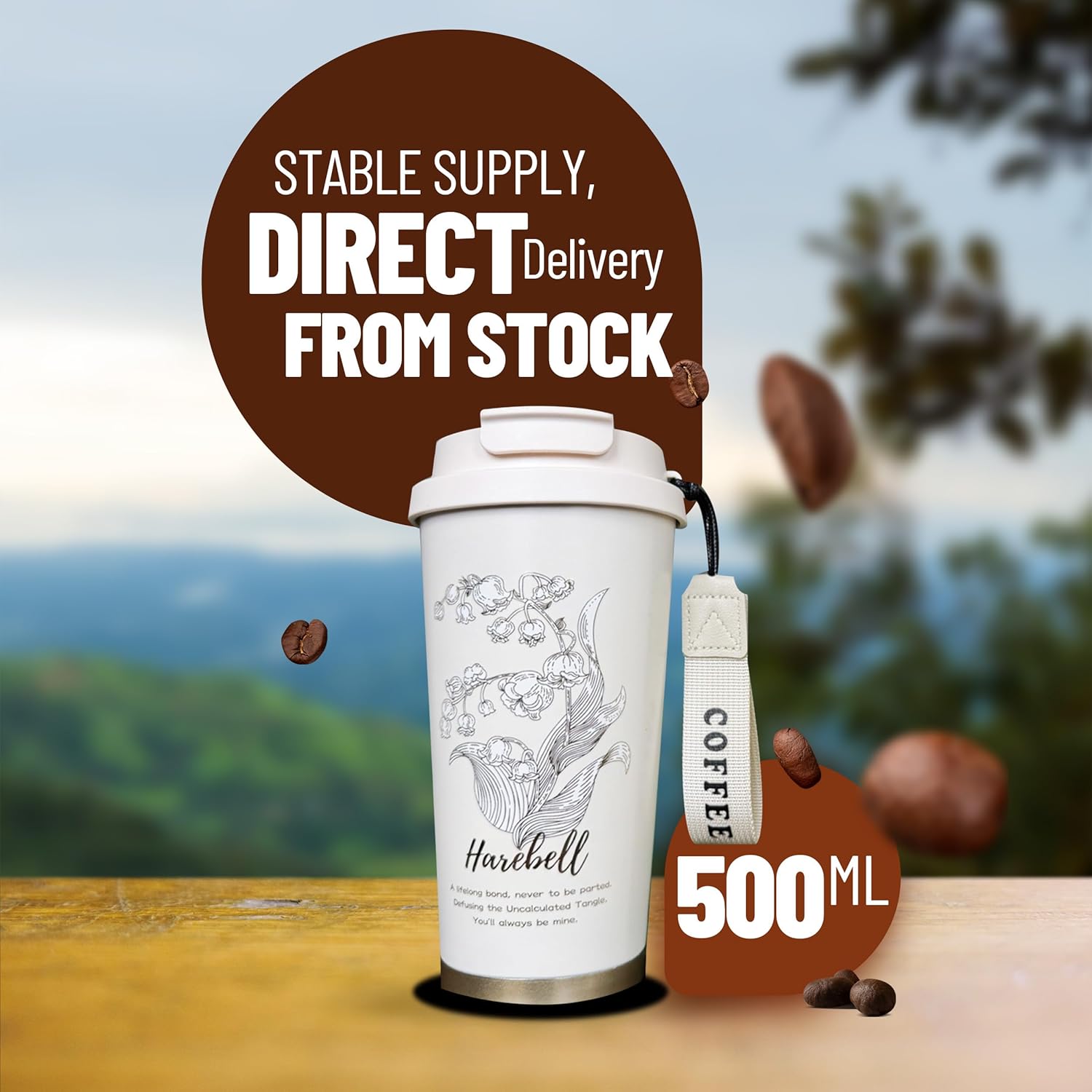 Stainless Steel Coffee Mug (SA2510-080) Tumbler Apricot