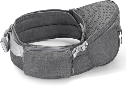 Baby Hip Seat With Adjustable Belt and Pocket-SA2408-182(Grey) Blankets Apricot