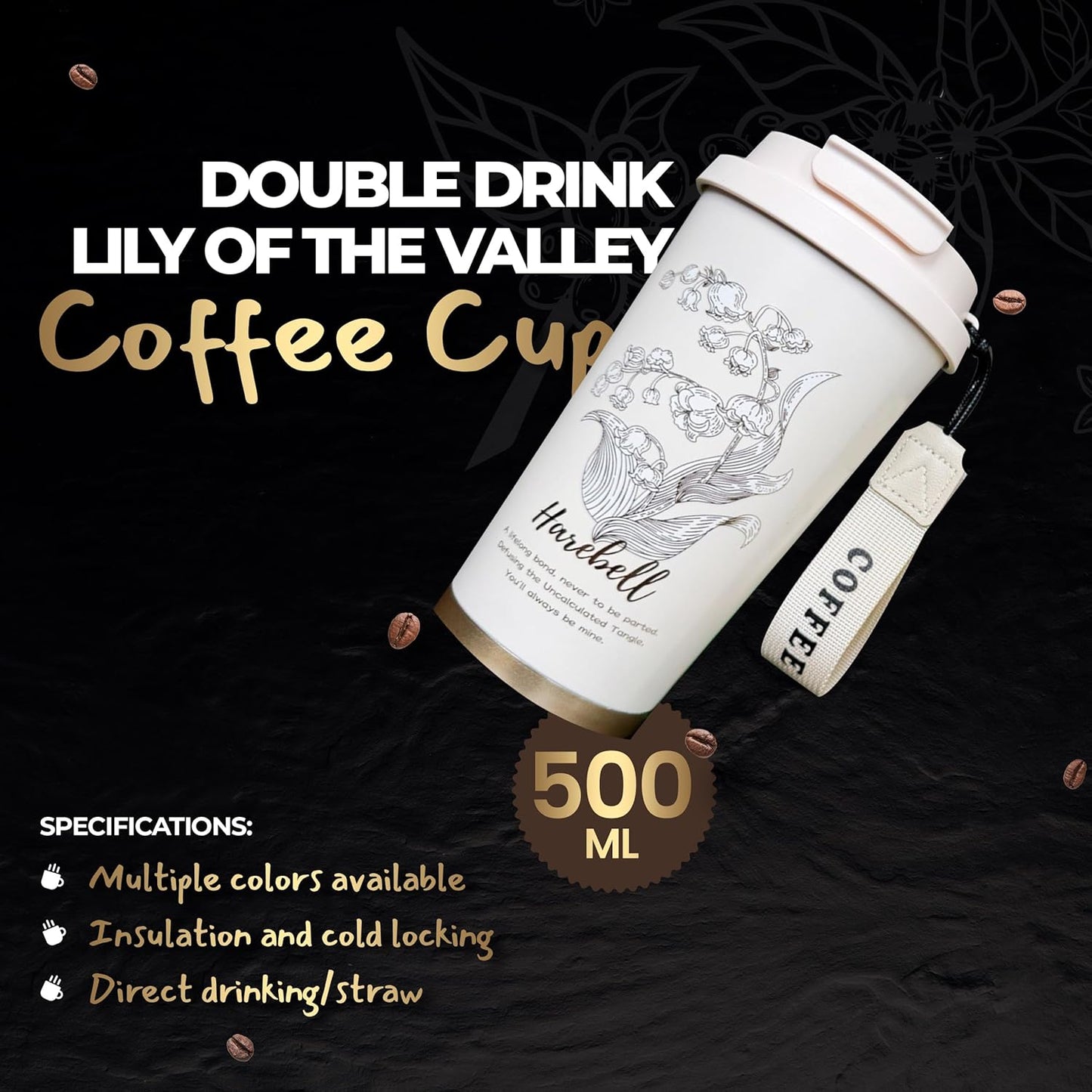 Stainless Steel Coffee Mug (SA2510-080) Tumbler Apricot