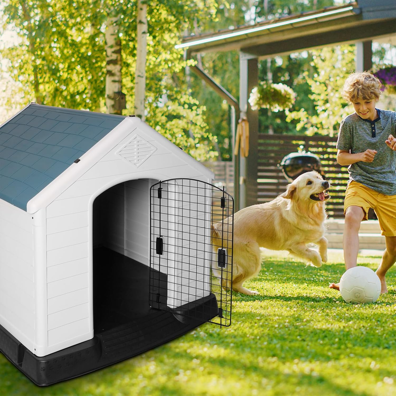Indoor & Outdoor Pet House-SA2408-320 Mirror Apricot