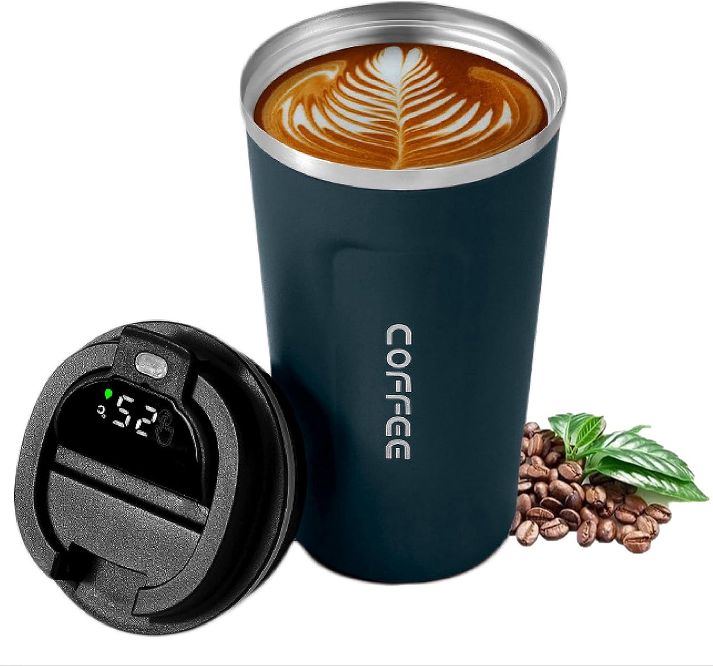 510ML Thermo Coffee Mug with Hermetic Temperature (SA2510-074)Azul Blue Tumbler Apricot