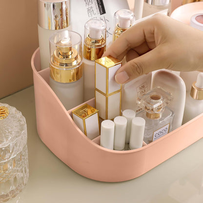 1pc Rotating Cosmetic Organizer-Pink Cosmetic Organizer Apricot