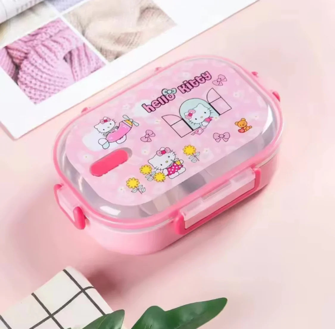 Hello Kitty Stainless Steel Lunch Box (SA2510-058) Apricot