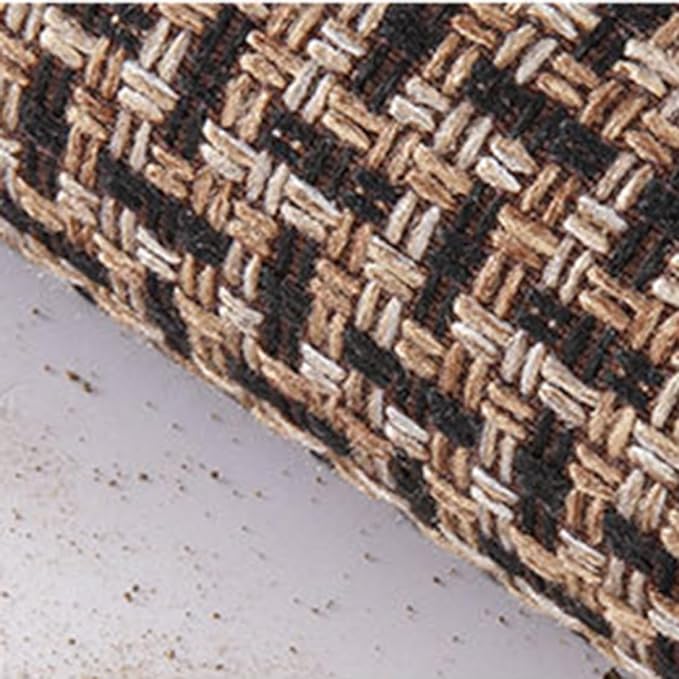 Anti-Slip Door Mat 5772 - Texture Black Door Mats Apricot