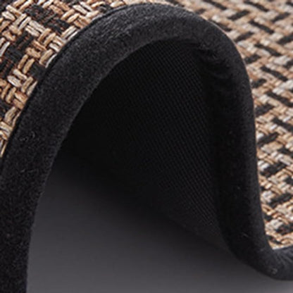 Anti-Slip Door Mat 5772 - Texture Black Door Mats Apricot