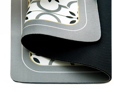 Anti Slip Dish Drying Mat-Grey Pattern Rugs Apricot