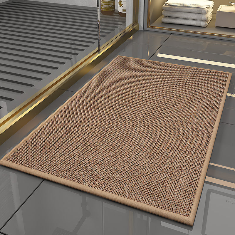 Anti-Slip Door Mat 5774-Texture Beige Door Mats Apricot