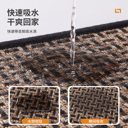 Anti-Slip Door Mat 5899 -Texture Brown Door Mats Apricot   