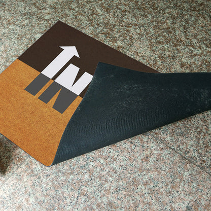 Anti-Slip Door Mat(312)-IN & OUT Door Mats Apricot   