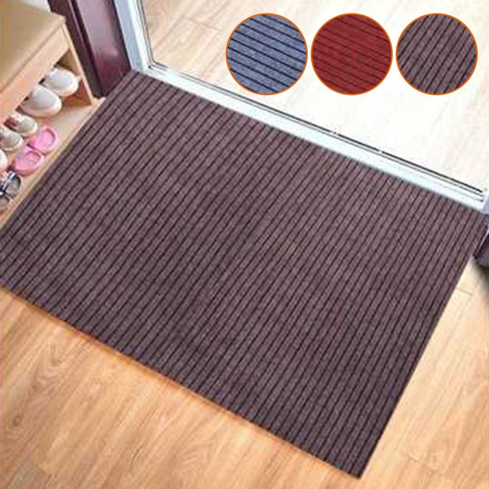 Anti-Slip Door Mat Stripes(SA2405-33) Door Mats Apricot Beige  