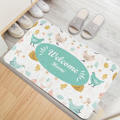 Anti-Slip Door Mat- Welcome Home Door Mats Apricot   
