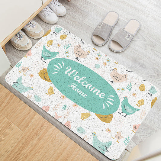 Anti-Slip Door Mat- Welcome Home Door Mats Apricot   