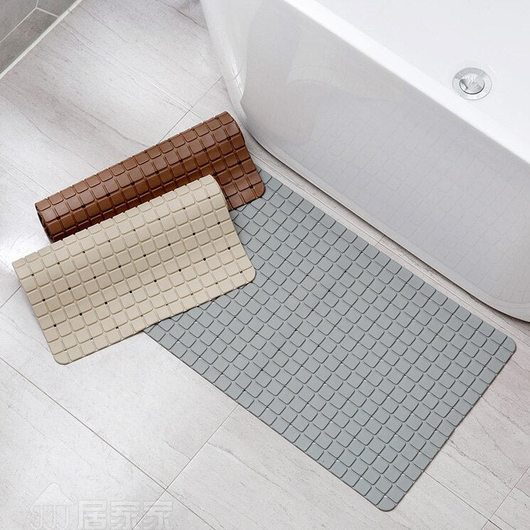 Anti Slip PVC Bathroom Mat-Grey Bath Mats Apricot