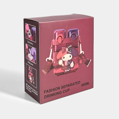 2IN1 PARTITIONED WATER BOTTLE FOR KIDS (SA2510-149)Mini RED Apricot