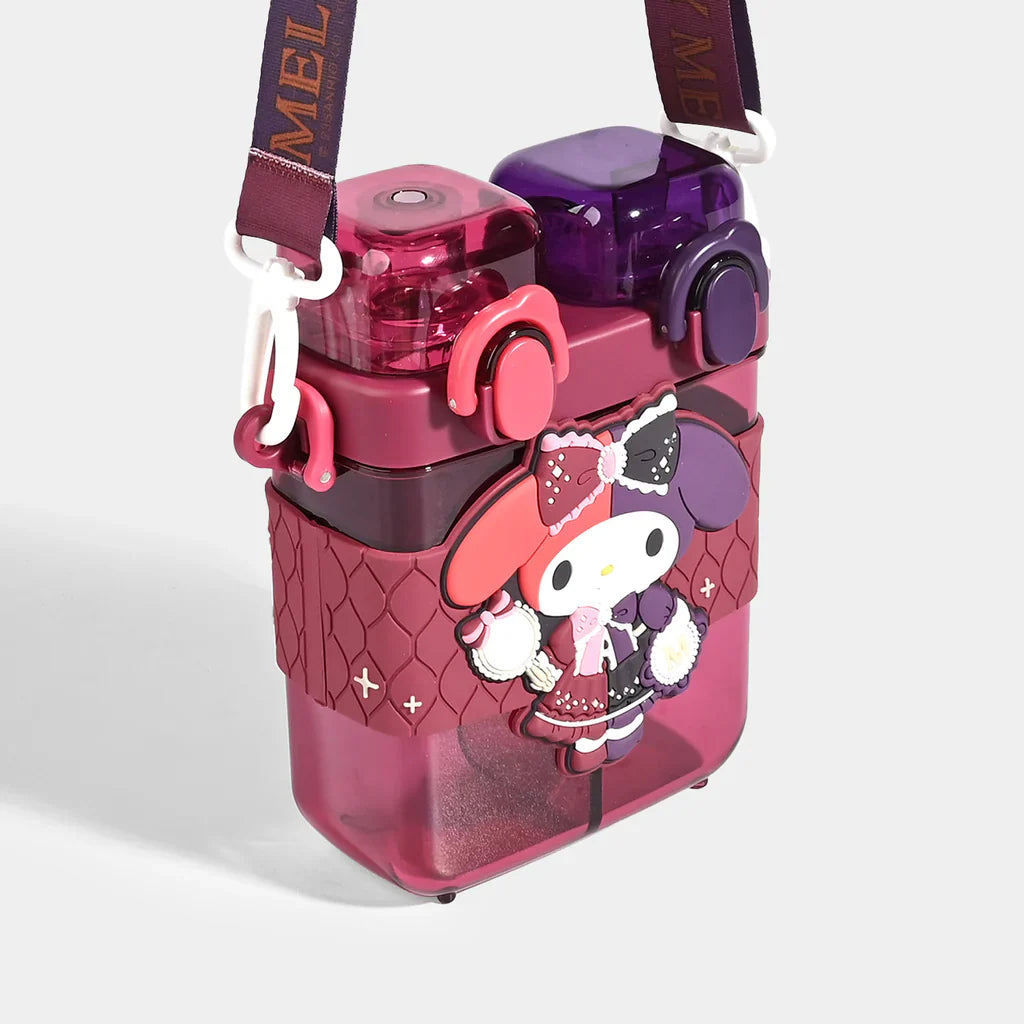 2IN1 PARTITIONED WATER BOTTLE FOR KIDS (SA2510-149)Mini RED Apricot