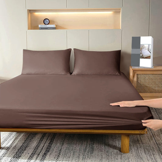 Fitted Bed Sheet Dyed Brown Fitted Sheets Apricot