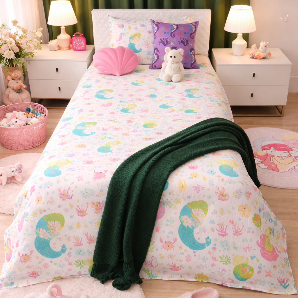 2Pcs Single Bed Sheet-SB261 single bed sheet Apricot