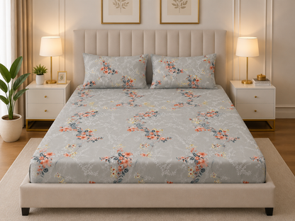 Fitted Bed Sheet- FTM001 Fitted Sheets Apricot
