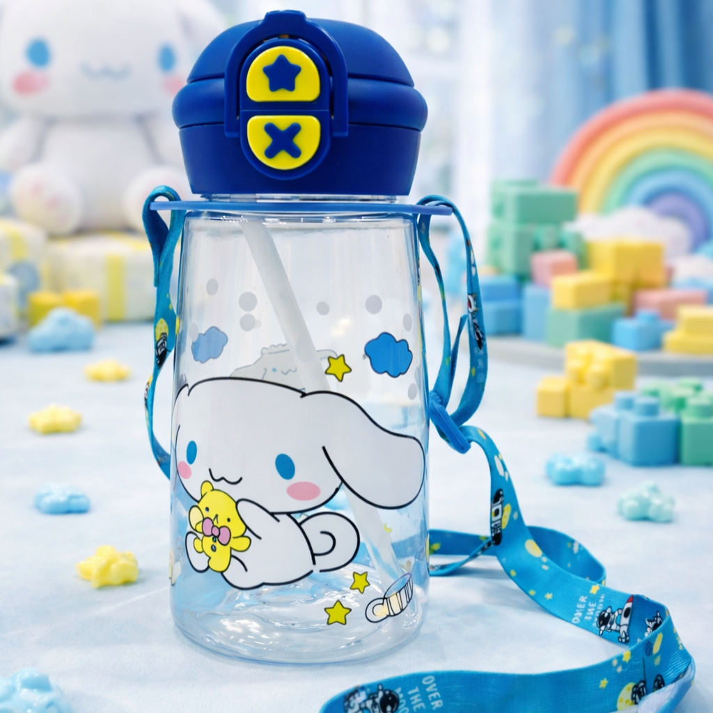 Cute Cartoon Water Bottle (SA2510-147)Blue Apricot
