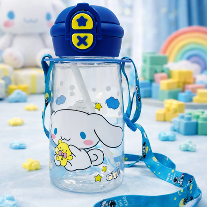 Cute Cartoon Water Bottle (SA2510-147)Blue Apricot