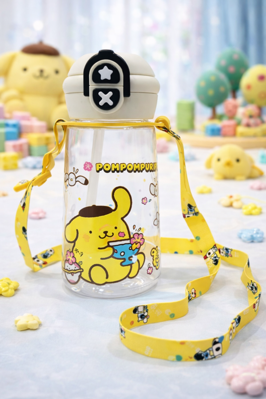 Cute Cartoon Water Bottle (SA2510-147)Yellow Apricot