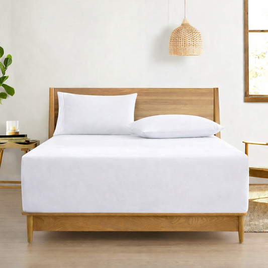 Fitted Bed Sheet-White Fitted Sheets Apricot