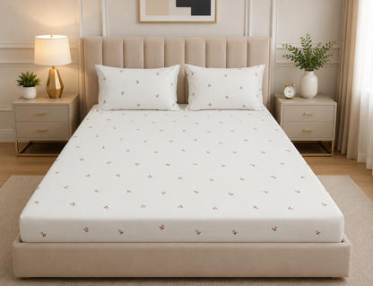 Fitted Bed Sheet- PFT0257