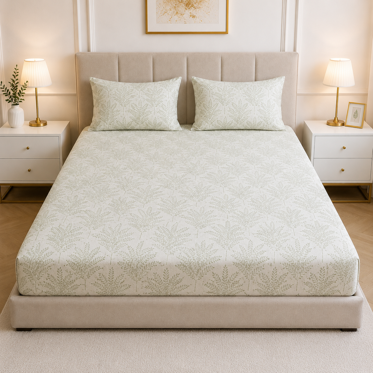 Fitted Bed Sheet- PFT0266
