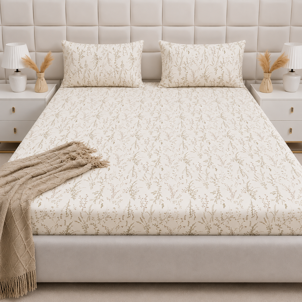Fitted Bed Sheet- PFT0261