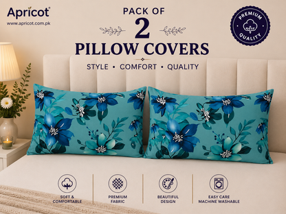 Printed Pillow Covers Pack of 2- PC0093