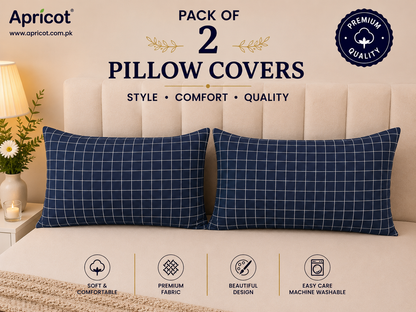Printed Pillow Covers Pack of 2- PC0099