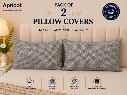 Printed Pillow Covers Pack of 2- PC00102