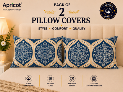Printed Pillow Covers Pack of 2- PC0067