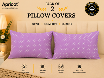 Printed Pillow Covers Pack of 2- PC0082 cushions Apricot