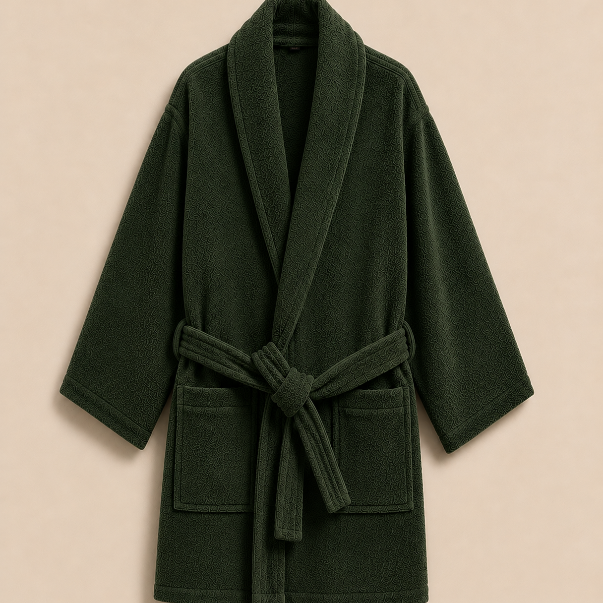 100% Cotton Bathrobe- Green