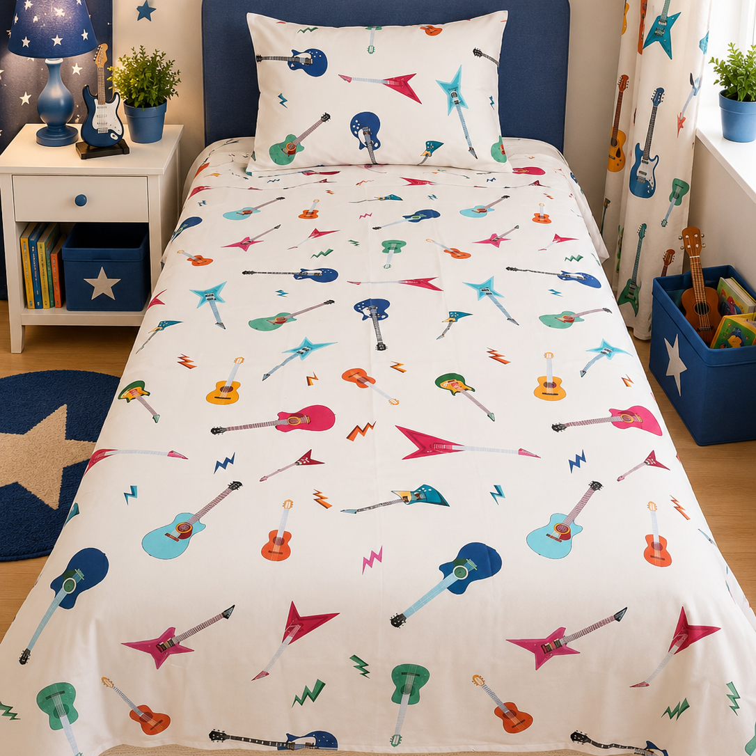 2Pcs Single Bed Sheet- Sb307 single bed sheet Apricot