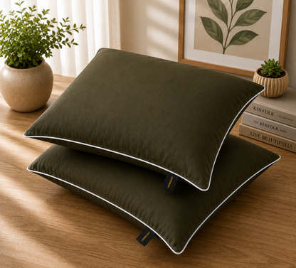 Printed Pillow Covers Pack of 2- PC0036 cushions Apricot