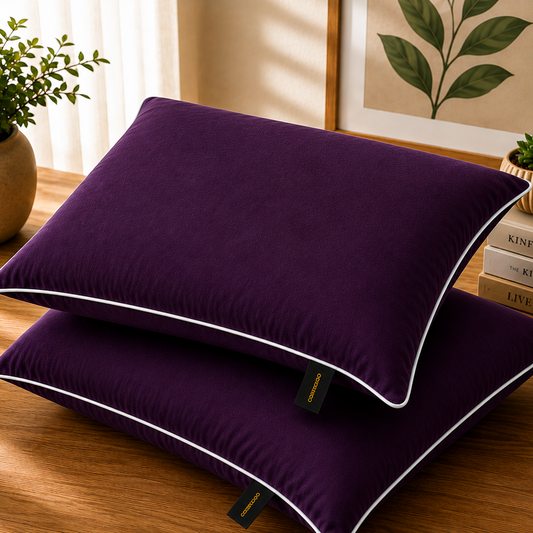 Dyed Pillow Covers Pack of 2- PC0039 cushions Apricot