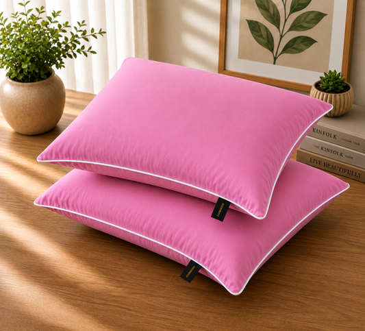 Printed Pillow Covers Pack of 2- PC0042 cushions Apricot