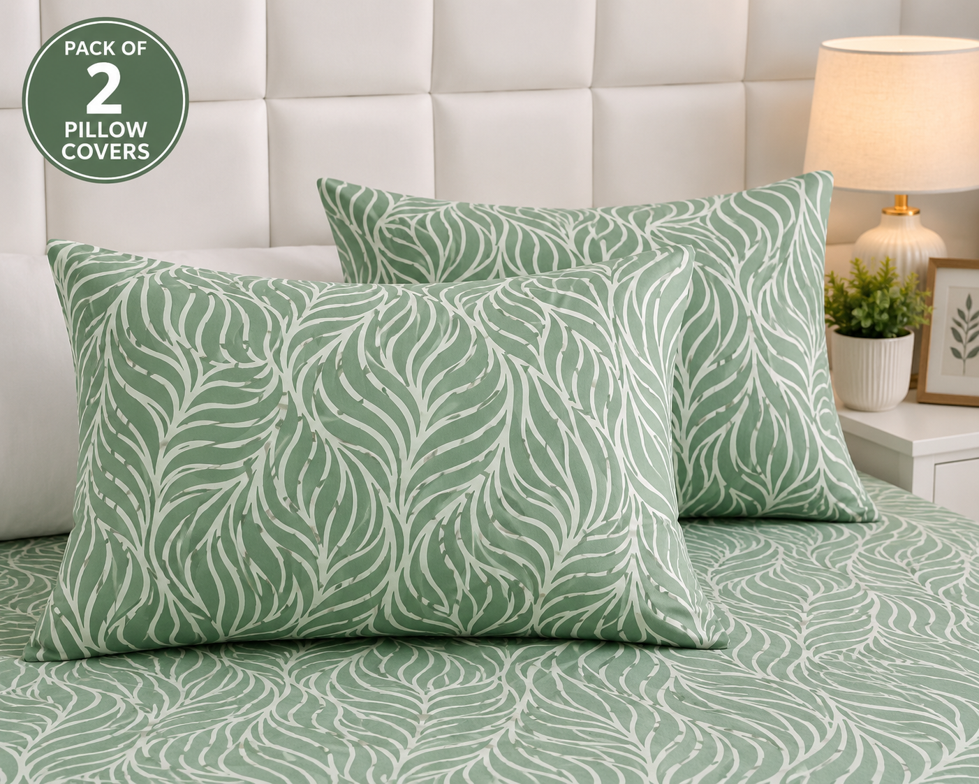 Printed Pillow Covers Pack of 2- PC0064