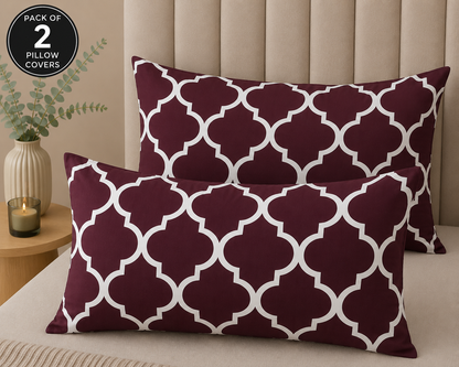 Printed Pillow Covers Pack of 2- PC0052