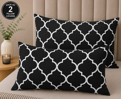 Printed Pillow Covers Pack of 2- PC0063