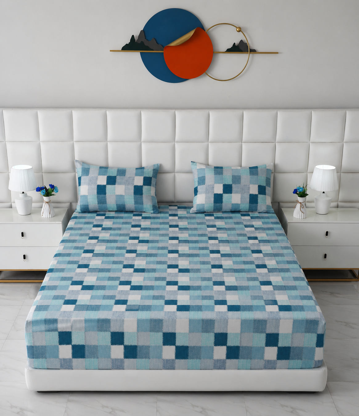 Fitted Bed Sheet- FT0043 Fitted Sheets Apricot