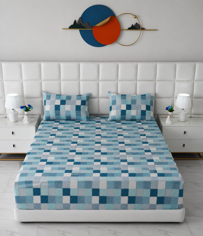 Fitted Bed Sheet- FT0043 Fitted Sheets Apricot