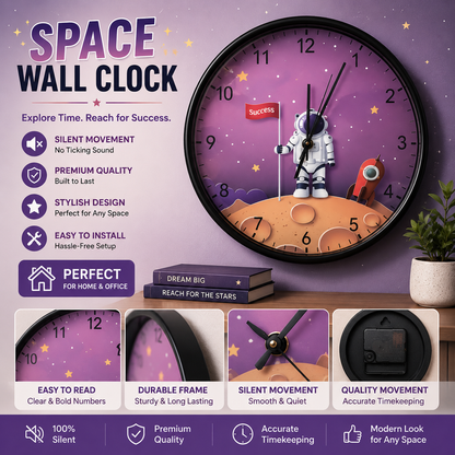 30CM Wall Clock- (SA2405-223) C Clock Apricot